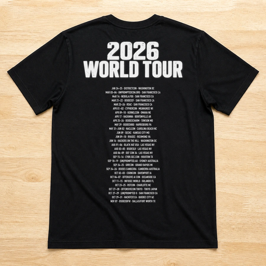 Null Pointer — Ground Level Echoes 2026 World Tour — Bella 3001 T-Shirt — back