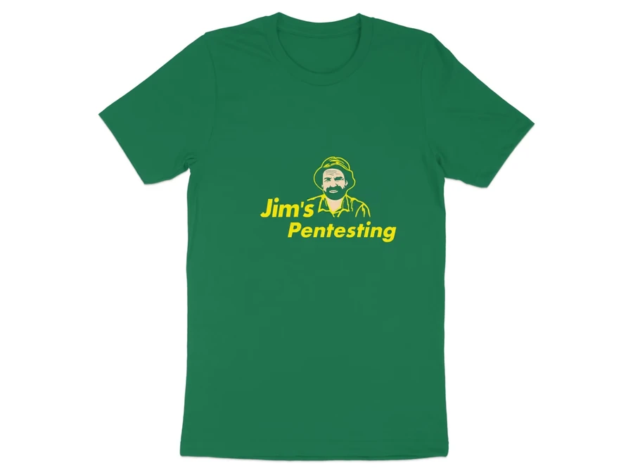 Jim’s Pentesting — Men’s / Unisex Crew Neck T-Shirt